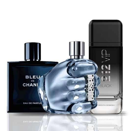 Set de 3 Perfumes | Bleu de Chanel + Diesel Only The Brava + 212 VIP Black